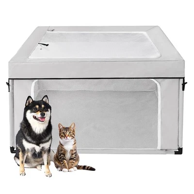 Parque infantil para cachorros 42x42x26 pulgadas con cubierta superior para perros y gatos interior o exterior... Foto 1 de 4