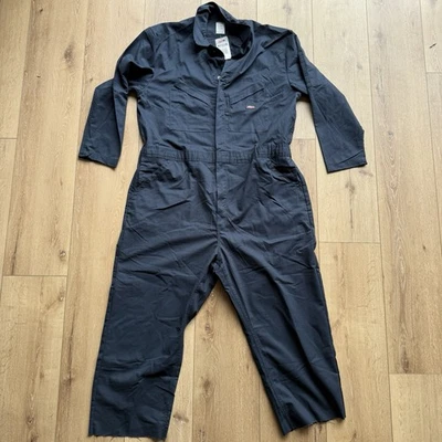 Dickies Jumpsuit Coveralls Mens Blue 2XL Short Long Sleeve Mechanic Trimmed Pant - Image 1 of 4