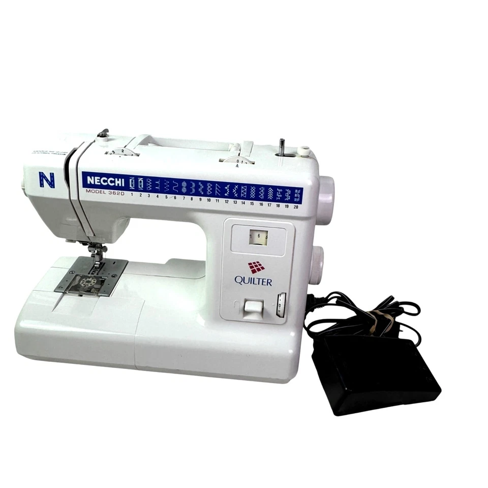 Pedal y accesorios para máquina de coser Necchi Modelo 3620 Quilter Resistente Foto 1 de 4