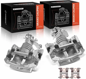 Conjunto de pinza de freno de disco trasera con soporte compatible con Chevy seleccionado, - Imagen 1 de 8