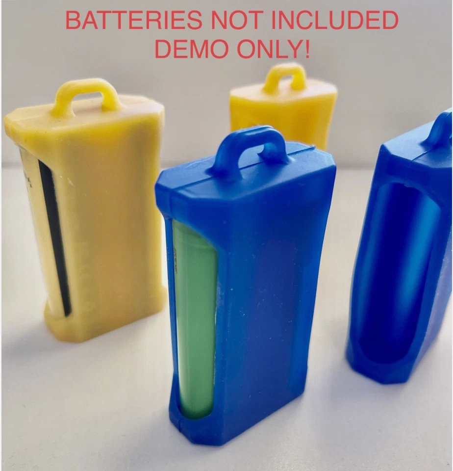 2  BATTERY BATTERY SILICON - RUBBER STORAGE CASE HOLDER BOX USA SHIP - Image 1 of 4