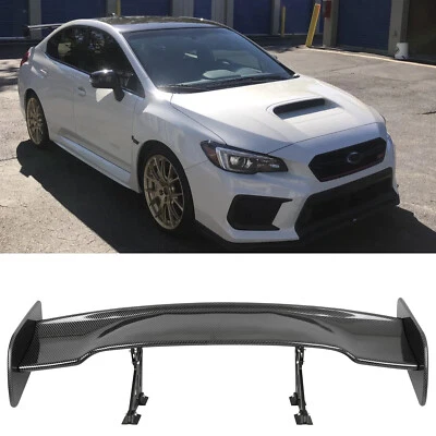 For Subaru Impreza WRX STi Carbon Fiber 57" Rear Wing Trunk Spoiler GT Wing Foto 1 de 4