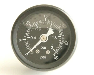 0-30 PSI Pressure Gauge /1.5" Face - Picture 1 of 1