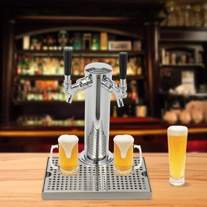 2 Köpfe Bier Schanksäule Zapfsäule Biersäule Zapfen Bierturm Getränkespender - Bild 1 von 19