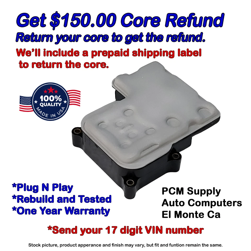 13451111 2000-02 Yukon XL 1500 ABS Control Module EBCM Exchange Get $150.00 back Foto 1 de 4