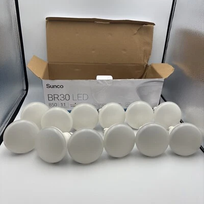 Sunco 12 Pack BR30 LED Light Bulbs, 12 Count (Pack of 1) 3000k Warm White - Image 1 of 4