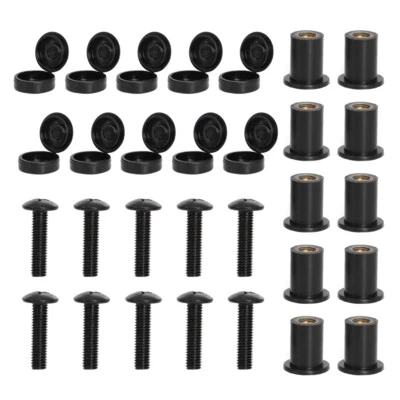 Herrajes para parabrisas de moto de nieve Arctic Cat, kit de montaje de tuercas de expansión de tornillo Foto 1 de 4