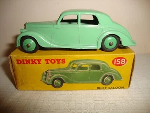 DINKY TOYS 158 RILEY SALOON - EXCELLENT in original BOX - Picture 1 of 15