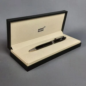 Penna A Sfera Montblanc Meisterstuck Platinum Coated Classique Nera E Cromata - Imagen 1 de 18