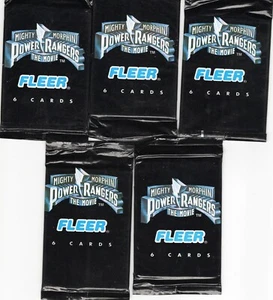 Mighty Morphin Power Rangers The Movie Trading Cards 5 New Wax Packs - Picture 1 of 1