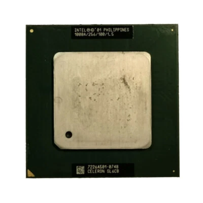 Intel Celeron SL5ZF SL5VP 1.0 GHz 256 KB 100 MHz Core Socket 370 Processor CPU - Image 1 of 2