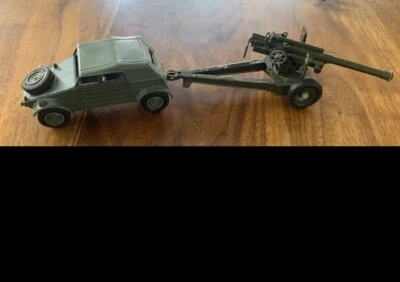 PISTOLA ANTITANQUE DINKY TOYS 617 VW VOLKSWAGEN KDF Y PAQUETE DE 50 MM ALEMANA SEGUNDA GUERRA MUNDIAL Foto 1 de 4