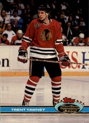 1991-92 Stadium Club NHL Trent Yawney #205 - Image 1 of 2