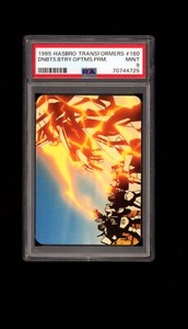 1985 Hasbro Transformers Series 1 Card 160 Dinobots Betray Optimus PSA 9