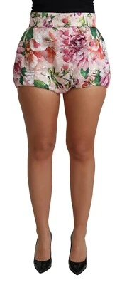 Pantalones cortos Dolce & Gabbana de algodón rosa con estampado floral IT42/US8/M PRECIO DE VENTA SUGERIDO POR EL FABRICANTE $1100 Foto 1 de 4