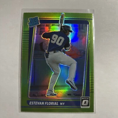 🔥2021 Estevan Florial Lime Green Rated Rookie Optic Prizm SP #76 Yankees🔥 - Image 1 of 2