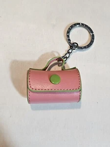 Leather Mini Barrel Bag Keychains Aqua Baekgaard Change Small Holder C152 - Picture 1 of 9