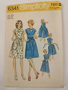 1970's Simplicity Wrap Dress 16-1/2 UNCUT FF - Picture 1 of 2
