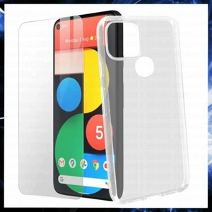 VERRE TREMPÉ + COQUE ANTICHOC TRANSPARENTE Pour GOOGLE PIXEL 5A 4g PROTECTION - Photo 1 sur 11