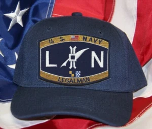 NAVY RATING LN LEGALMAN NAVY HAT PATCH - Picture 1 of 16