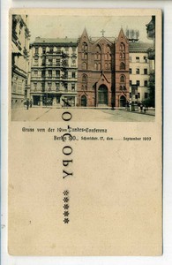 Ak BERLIN MITTE - Schmidstraße 17 - Bundeskonferenz der Baptisten-Gemeinde 1903