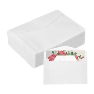 120 Pack Vellum Jackets 2.8x4 Inch Vellum Paper Pre-Folded Vellum Envelopes T... - Picture 1 of 7
