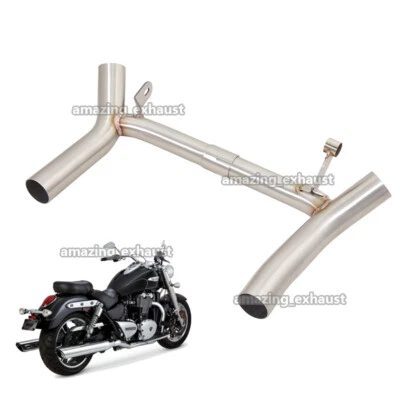Sistema de escape tubo de enlace medio para Triumph Thunderbird 1600 2009-2019 1700 2011-19 Foto 1 de 4