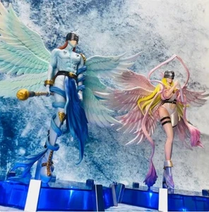 Anime Digimon ANGEMON&Angewomon Gatomon Light LED Statue Figure Model Ornament - Bild 1 von 13