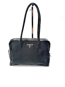 PRADA Tessuto Jacquard Logo Small Tote Black - Picture 1 of 11