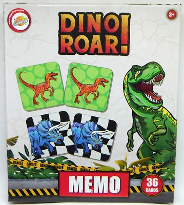 Dino Roar! Memo / Dinosaurier Memory - 36 Karten - Toy Universe Mitbringspiel - Bild 1 von 2