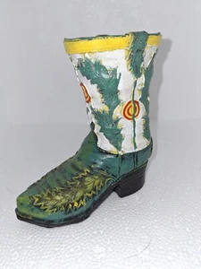 Bota de resina vaquera/niña occidental vintage de 4,5" de alto patrón de diseño inusual - Imagen 1 de 6