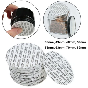 100X 28mm to 82mm Press & Seal Foam Liners Safety Tampers For Glass Plastic Jar - Picture 1 of 6