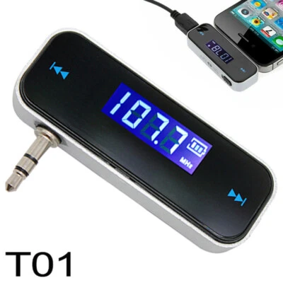 3.5mm FM Transmitter Car Wireless Sender Adapter Auto MP3 Player für Smartphone - Bild 1 von 4