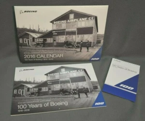 2016 BOEING WAND & SCHREIBTISCHKALENDER, 100 Jahre 1916-2016 - Bild 1 von 8