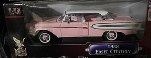 1958 Ford Edsel Citation By Road Legends-PINK-1:18 Scale Model New/Box Very Good - Picture 1 of 4