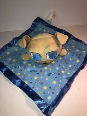 Disney Lovey Junior Rolly Pug Cachorro Perro Seguridad Bebé Manta Azul Dulce Foto 1 de 4