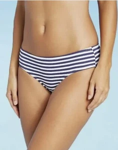 Xhilaration Bikini Junior Ragazza Blu Navy e Bianco a Righe Sfacciato Fondo M(4-6) - Foto 1 di 4