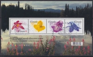 F-EX58777 CANADA FINE USATO MNH GOMMA 2008 FLORA ORCHIDEA ORQUIDEE FIORI FIORI. - Foto 1 di 2