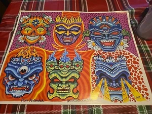 Foglio arte flash da parete tatuaggio vintage - Foto 1 di 6