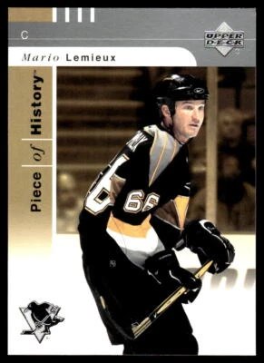 2002-03 Upper Deck Piece of History #72 Mario Lemieux Pittsburgh Penguins HOF - Image 1 of 2
