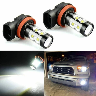 适用于丰田坦德拉 2014 - 2020 LED 雾灯 H11 6000K 白色亮灯泡 — 第 1/4 张图片