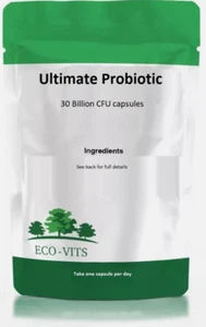 Ultimate Probiotic 30 Billion CFU Capsules – Improves Digestive & Gut Health - Picture 1 of 3