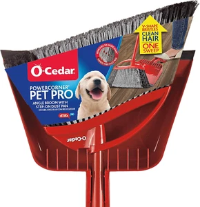 Pet Pro Broom with Step-On Dustpan | Remove 99% with One Sweep | Dustpan Removes - Picture 1 of 12