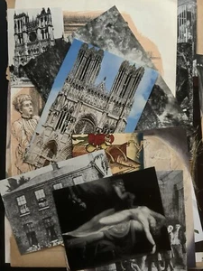 Dark Mysterious Gothic Theme Junk Journal Bundle - Book pages & cutouts 50 items - Picture 1 of 14