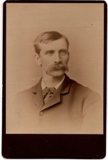 C. 1880s CABINET CARD PAT GARRETT? AMERICAN LAWMAN SHOT & KILLED BILLY THE KID