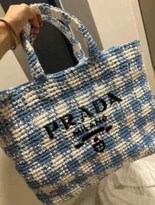 Prada large raffia tote - Picture 1 of 3