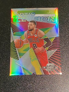 2022-23 Panini Contenders Optic Illusion Silver Prizm #19 Zach LaVine