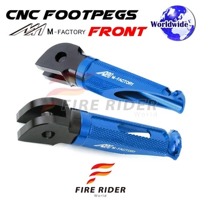 CNC Blue Rider Foot Pegs SHINOBI For Yamaha XV 535 Virago 94 95 96 97 98 99 00 — 第 1/4 张图片