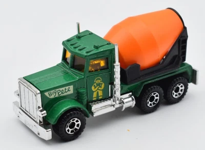 Matchbox Superfast #19 Peterbilt Cement Truck Big Pete verde. Made in Macao - Immagine 1 di 4