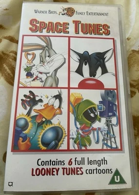 SPACE TUNES WARNER BROS VHS  S014943￼LOONEY TUNES 6 CARTOONS - Image 1 of 4